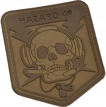 Nášivka Nášivka Emblém na suchý zip Hazard 4 Operator Skull Patch 3D - Coyote