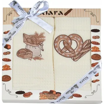 Utěrka Praktik Dárková sada utěrek Kiara Pečivo 50x70 cm 2 ks