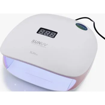 UV lampa na nehty Lampa na nehty SUN 4S UV + LED 48W, bílo-růžová