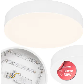 Stropní Svítidlo kulatý Ledhoff 30 x 5 cm bílý