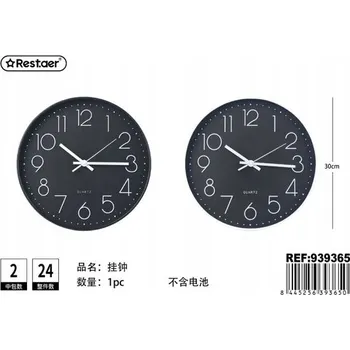 Hodiny Rest.aer - Nástěnné hodiny - kulatý 30 cm (baterie nejsou součástí balení)