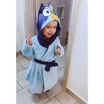 Chlapecký župan Dětský župan BLUEY coral fleece modrý Modrá, Velikost: 98 98