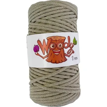 Příze Woody 3 mm – Olivová (100m)