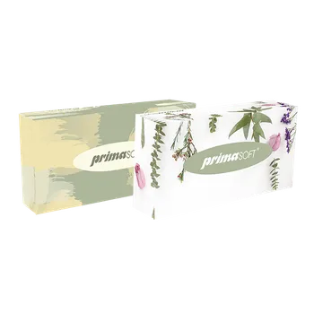 PrimaSoft Kosmetické kapesníky (barevný obal), 2-vr., cel., extra bílá (bal.200ks) 070314