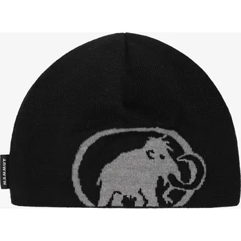 Čepice Mammut zimní čepice beanie černá, univerzální velikost