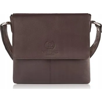 Kabelka Paolo Peruzzi kabelka přes rameno přírodní kůže hnědá