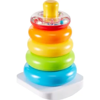 Hračka pro nejmenší Hračka Fisher-Price plastová pyramida pro děti od 6 měsíců