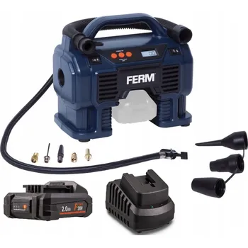 Kompresor AKUMULÁTOROVÁ KOMPRESOROVÁ PUMPA FERM Bezolejový kompresor 11 bar 20 V + AKUMULÁTOR