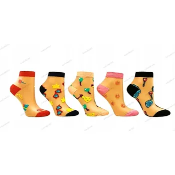 Dámské ponožky HIT průhledné ponožky bavlna 35-38 vtipné