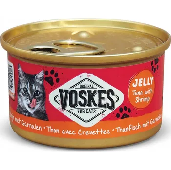Krmivo pro kočku Voskes mokré Krmivo pro kočky s tuňákem a krevetami 85g