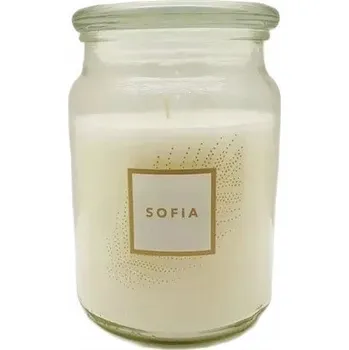Svíčka Vonná svíčka ve sklenici Aril Sofia 500g, výdrž až 100 hodin