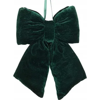 Vánoční dekorace VÁNOČNÍ PŘÍVĚSEK MAŠLE MAŠLIČKA NA DVEŘE OKNO STĚNA ZELENÁ 30 cm