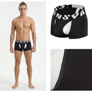 Boxerky Zvýrazňující bambusové boxerky černé DukeBoy Velikost: S PushUp; Bambusové