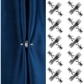 Příslušenství pro záclonu a závěs SPONA, KLIP NA ZÁCLONY A ZÁVĚSY S MAGNET MAGNETICKÝ KLIPS SADA 10 PÁRŮ