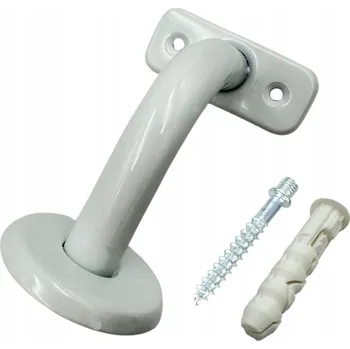Zábradlí Držák pro upevnění madla zábradlí schodiště BÍLÝ