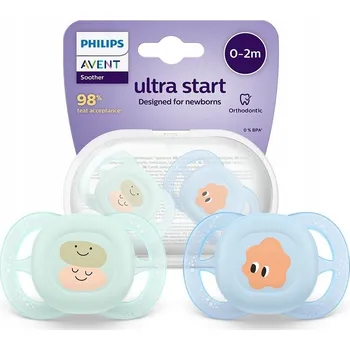 dudlíky Dudlík Philips Avent ortodontický, symetrický silikonový 0+