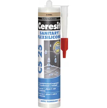 stavební silikon CERESIT CS25 SANITÁRNÍ SILIKON 280ml karamel