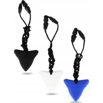 3 KUSŮ Silikonové Žralok Přívěsek Kousátko Autismus