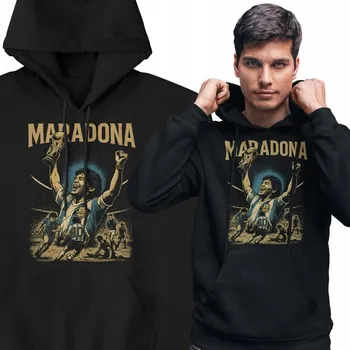 Pánská mikina Pánská mikina Diego Maradona sportovní s kapucí fotbal