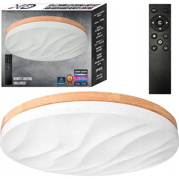 Kulatý Stropní Svítidlo NNLED 50 x 8,5 cm béžová, bílá