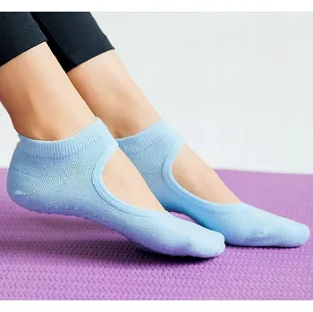 Pánské ponožky Ponožky na jógu protiskluzové tanec fitness pilates modré 36-39