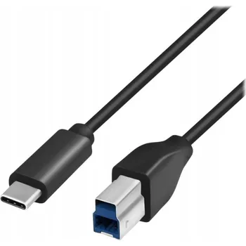 Logilink USB-C pro USB-B 2m černý CU0163