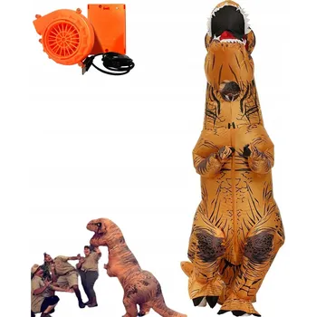 Karnevalový kostým NAFUKOVACÍ DINOSAURUS T-REX KOSTÝM PŘEVLEK KOSTÝM VELKÝ L HALLOWEEN FESTIVAL