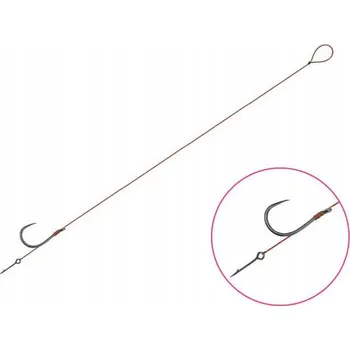 Rybářský háček Feederové návazce Delphin s jehlou Proxi 8cm 6 ks