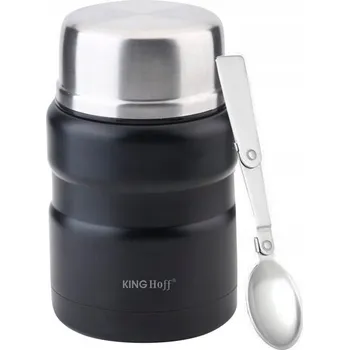 Termoska Termos na jídlo Kinghoff 0,5 l černý