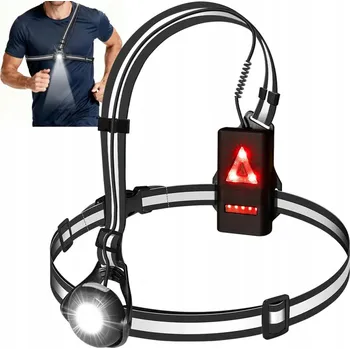 Svítilna BĚŽECKÁ SVÍTILNA na Hrudník Sportovní Vodotěsná 500 Lumenů USB