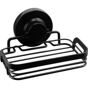 Dávkovač mýdla CORNAT 3v1 Koupelnový nástěnný držák na mýdlo, černý