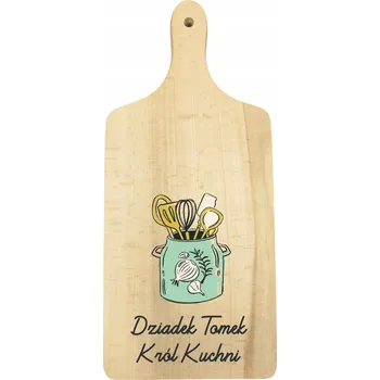 Kuchyňské prkénko Dřevěné prkénko Personalizovaný Dárek pro Dědečka Dědeček Král Kuchyně