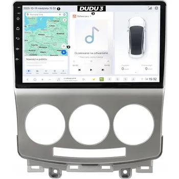 Autorádio AUTORÁDIO S NAVIGACÍ MAZDA 5 2005-2010 ANDROID DUDU3 QLED 4/64GB