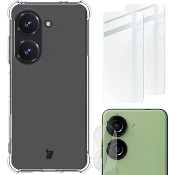 Pouzdro na mobilní telefon Zadní Kryt Bizon pro Asus Zenfone 10 bezbarvá