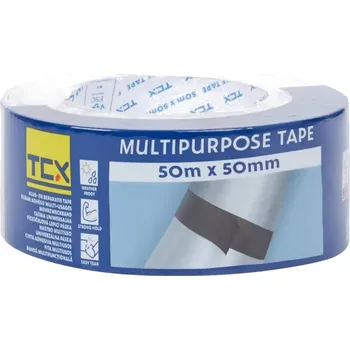 Opravná zesílená páska, extra silná, profesionální, černá, 50 m x 50 mm