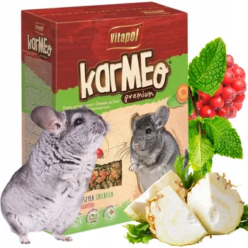 Krmivo pro hlodavce Kompletní Krmivo pro činčily Vitapol Karmeo 1kg prémiové krmivo