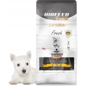 Krmivo pro psa Biofeed Euphoria Fresh Turkey 8kg Suché Krmivo Pro Štěňata Malých Plemen