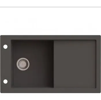 Granitový dřez Jednokomorový granitový dřez ZEUS šedý