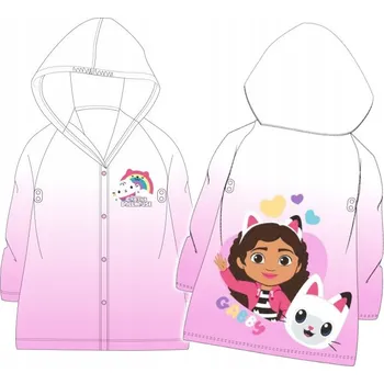 Pláštěnka GABBY GABI KOČIČÍ DOMEČEK PLÁŠTĚNKA do deště růžová 116/122 D090H