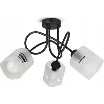 Závěsné svítidlo Luxolar černé, 3 žárovky E27, sklo matné