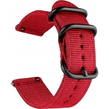 Řemínek na hodinky NOVÝ ČERVENÝ TEXTILNÍ ŘEMÍNEK NATO 20MM + STĚŽEJKY