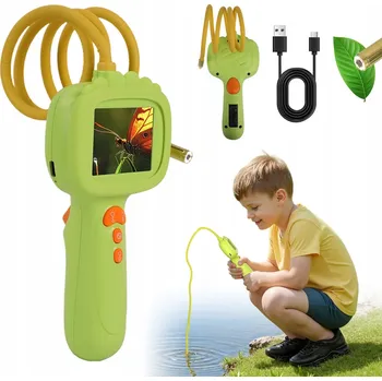 Zabezpečení domácnosti INSPEKČNÍ KAMERA PRO DĚTI ENDOSKOP HRAČKA 2.4 PALCE IPS 8 LED STEM