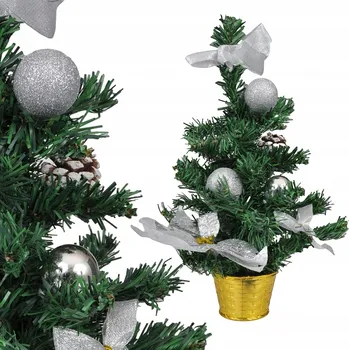 Vánoční dekorace UMĚLÝ VÁNOČNÍ STROMEČEK DEKORACE OZDOBA NA SVÁTKY NA KOMODU STŮL DO POKOJE 40 CM