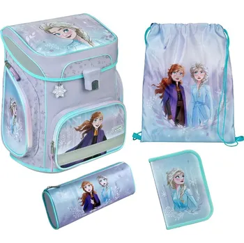 Zvýhodněná školní sada Frozen Ledové království set Frozen 5 ks batoh, sáček, penál, etue, přívěšek