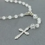 Růženec z chirurgické oceli a křišťálu