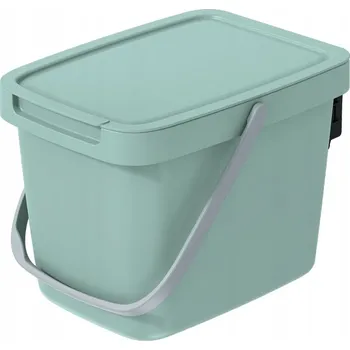 Odpadkový koš ODPADKOVÝ KOŠ KUCHYŇSKÝ S VÍKEM A UCHEM SVĚTLE ZELENÝ 6L BIO