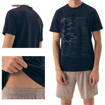 Pánské pyžamo Pánské pyžamo Henderson 42598-59X SURF krátký rukáv, velikost M