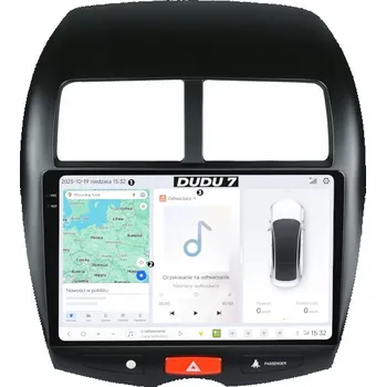 Autorádio DUDUAUTO AUTORÁDIO S NAVIGACÍ MITSUBISHI ASX 2010-2020 ANDROID QLED 6GB