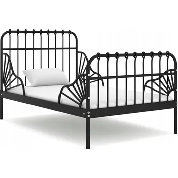 Postel Manželská kovová postel VidaXL 80x200 cm černá