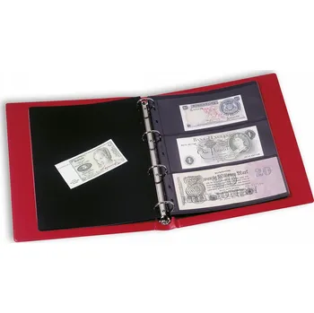 Obal pro sběratelský předmět LEUCHTTURM Album na bankovky VARIO s 10 listy Barva: Černá